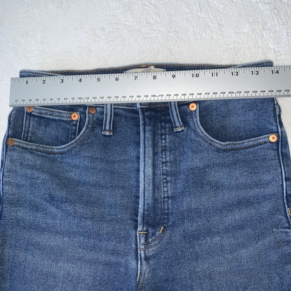 Madewell Perfect Vintage Straight Jeans Women's Size 27 Blue Denim - Picture 6 of 7